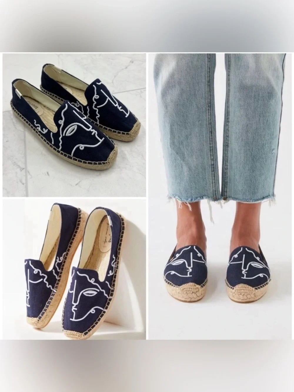 Soludos X Garance Vallee Visage Smoking Slipper